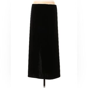 J.R. Nites by Caliendo Black Velvet Long Maxi Skirt